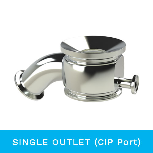 Sterivalve Single Outlet CIP port